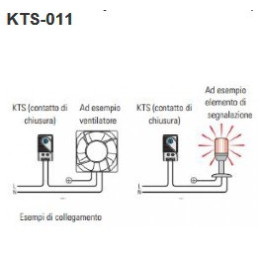 Termostato meccanico KTS-O11 da quadro con binario din
