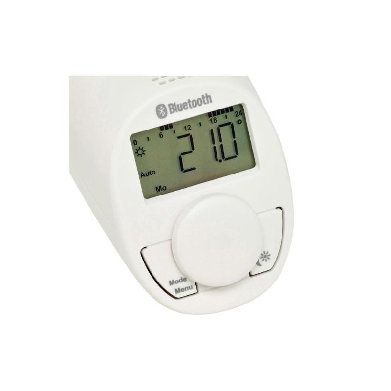 Testina termostatica N digitale crono termostato radiatore display LCD batteria 