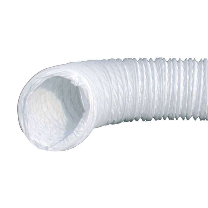 Tubo PVC flessibile estensibile 3 mt colore bianco d.100