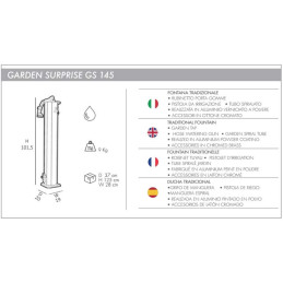 Colonna porta rubinetto da giardino contenitiva Arkema garden surprise GS145